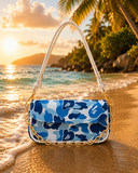 Blue Camo Shoulder Bag