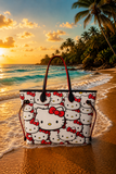 Kitty Crowd Tote Bag
