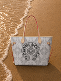 White Chrome Tote Bag