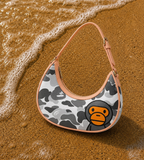 Grey Milo Camo Moon Bag