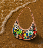 Graffiti Ape Moon Bag