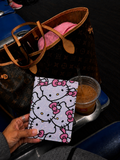 Pink Glitter Crowd Kitty Passport Cover