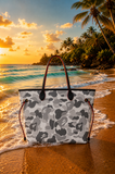 Grey Camo Ape Tote Bag