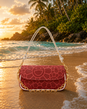 Red Bloom Shoulder Bag