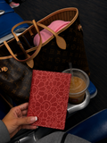 Red Bloom Passport Cover