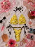 Yellow Camo Ape Bikini