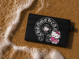Black Chrome Kitty Card Holder