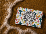 Chrome Cross Card Holder