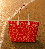 Red Bloom Tote Bag